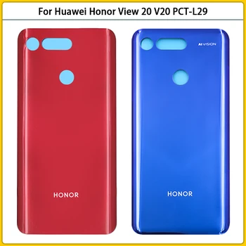 Nové Pre Huawei Honor Zobraziť 20 V20 PCT-L29 Batérie Zadný Kryt Zadných Dverí Pre Česť Zobraziť 20 Batérie Bývanie Prípade Sklenený Panel Vymeňte 3