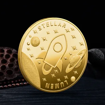 Nové Zlaté Cryptocurrency Lumen Hviezdne Pamätné XRP Mail Mince Zberateľské Suveníry pre Domova Darček