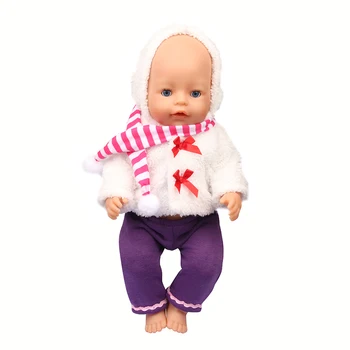 Nový Prišli 18-Palcové Americký Bábiky Oblečenie 3ks/Set Bunda+Pletený Sveter+Sukne, Obleky Pre 43 cm Bebe Reborn Hračky Našej Generácie