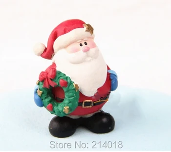 Nový Rok 3D Veniec Santa Claus Silikónové Formy Čokoláda Plesne Sviečka Mydlo Formy Násobne Cukru Tortu Dekoratívne Tvorivé PRZY 001