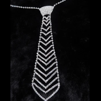 Nový Ženy Drahokamu Crystal Bling motýlik Luxusnom Štýle Sexy Kravata Choker Náhrdelník Módne Šperky Príslušenstvo ZXY9381