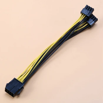 NÁRAST-20-Pack PCI-E 8Pin 2X 8 Pin (6+2) Power Splitter Kábel Pre PCIE slot karty PCI Express Obrázok Karty Y - Splitter Predlžovací Kábel