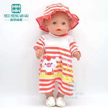 Oblečenie pre bábiky hodí 43 cm-45 cm new born bábiku doplnky, módne jednodielne plavky 15 štýly