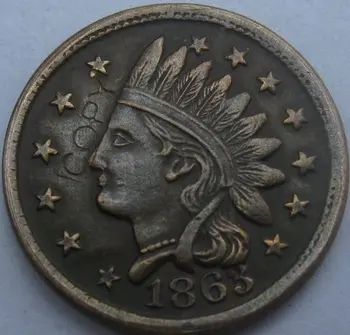 Občianska vojna 1863 kópie mincí #1