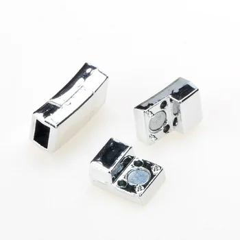 OlingArt 16*8mm 3ks/veľa Magnetická Spona Á Ródium DIY 6*3 MM kožené kábel náhrdelník/náramok Šperky robiť