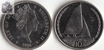 Ostrov Man, 10 Cent Mince Európe Nový, Originálny Mince Unc Pamätné Vydanie Reálne Zriedkavé Eú Náhodné Rok