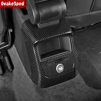 Pre Audi A3 8V 2013-2019 Interiérové Doplnky Auto Zadné odvzdušňovací Kryt Výbava Uhlíkových Vlákien Štýl Air Vent Rám Dekorácie Obtlačky