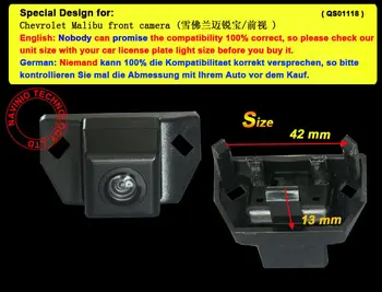 Pre Sony CCD Chevrolet Malibu Logo Spredu auto kamera predná parkovacia kamera nepremokavé bez čiar 4