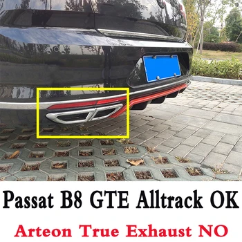 Pre Vw je Passat B8 Variant GTE Alltrack Výfukových Dekorácie 2018 2019 Vysoký Lesk chrómovanie Dekorácie, Doplnky