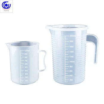 Pribrala potravinársky plastové meranie pohár transparentné pásky rozsahu kuchyňa pečenie nástroje mlieko čajovni veľkú kapacitu 5000ML 3