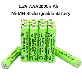 .Pôvodné.AAA.2000mAh.1.2 V. Kvality nabíjateľné.batérie.AAA2000mAh.Ni-MH dobíjacie.1.2 V. 3A.batérie.2000mAh.
