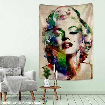 Sexy Žena Gobelín Stene Visí Marilyn Monroe Umenie Charakter Pozadí Handričkou Izba Ubytovni Domova