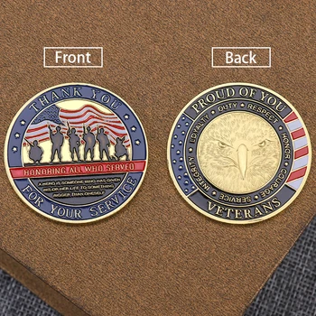 Spojené Štáty Americké Vojenské Pamätné Mince Vojak Obrnených Vojakov Medaila Dekoratívne Mince Kolekcie Darček Domáce Dekorácie