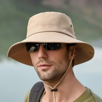 UPF50+ Sun Hat Pre Ženy, Mužov Letný Klobúk Boonie Vonkajšie Široký Okraj Turistika Rybárske Klobúky UV Ochrany Vedra Beach Spp