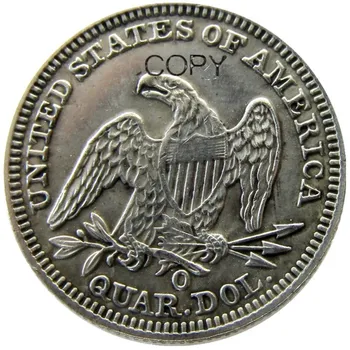 USA 1855 1855-O 1855-S Sedieť Slobody Štvrťroku Dolárov Rôznych Raziť Strieborné Pozlátené 25 Centov Kópiu Mince