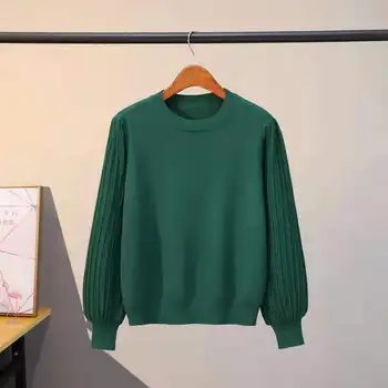 Uvoľnenie pod dohľadom žien sveter O-krku cashmere pletený sveter jeseň zima zoskoky Európskej bežné tesný sveter