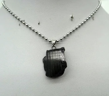 Veľkoobchod prírodné čierny turmalín turmalín opravy rudy možno použiť kúzlo prívesok pre kutilov, šperky, takže náhrdelník Príslušenstvo
