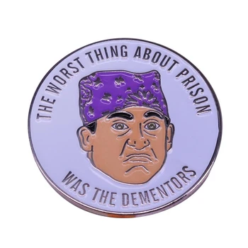 Väzenia Mike - Office Pin Zábavné Meme V Dementors Populárnej Kultúry TV Show Odznak