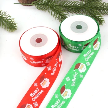 10Yards/Roll Červená/Zelená Vianočné Tlač Páse s nástrojmi Pre Darčekové Balenie Ostrihané Luk Zabaliť Vianočné Darčekové Balenie Pásky Dekorácie