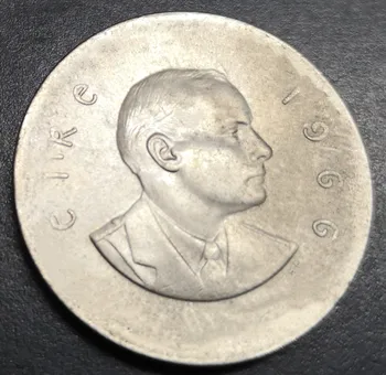 1966 írsky striebro pearse šilingov vysoký stupeň Kópiu Strieborné Pozlátené Mince