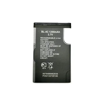 2 x Nové BL-4C 1200mAh Nahradenie Rechargable Batérie Pre Nokia 6100 6300 6125 6136S 6170 6260 6301 7705 Twist 7200 7270 8208 2