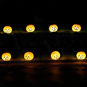 5/20PCS Mini Halloween Tekvica Balón Svetlá Zvyšujú sviatočnú Atmosféru Halloween Dodanie Tekvicové Dekorácie, Lampy 4