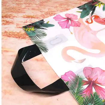50pcs Vianočné Dekorácie Flamingo Plastového Vrecka Strany Darčekové tašky Oblečenie Nákupní Taška na vianočný Darček Taška