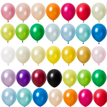 5inch Kolo pearl balóny 50pcs/veľa farebné party, narodeniny, svadobné festival dekorácie latexový balón 1
