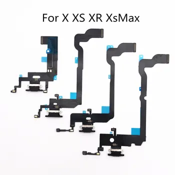 AYJ USB Nabíjací Dock Konektor Kompatibilný vhodné pre iPhone X XS Max XR 5S Slúchadlá Audio Konektor Nabíjačky Port Flex Kábel 4
