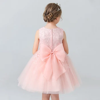 Dievča je Princezná šaty Deň Detí Narodeninovej Party Čipky Bublina sukne Letné štýl Šaty 0