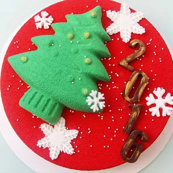 FILBAKE 1PCS Vianočný Stromček Tvarované Silikónové Formy na Pečenie Tortu Formy na Muffin Cupcake Puding a Jello Cake Zdobenie Nástroje