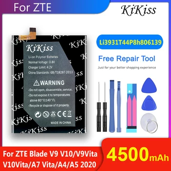 KiKiss Vysokou Kapacitou 4400mAh Li3931T44P8h806139 Batérie pre ZTE Blade V9 V10 /V9Vita V10Vita/A7 Vita/A4/A5 2020/A7 2019
