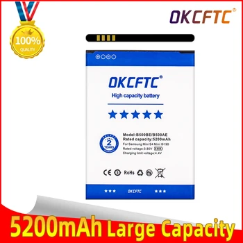OKCFTC Pôvodnej B500AE B500BE Batérie 5200mAh Pre Samsung Galaxy S4 Mini i9192 i9195 i9190 i9198 J110 I435 I257