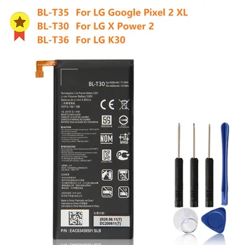 Originál Batéria BL-T35 Pre LG Google Pixel 2 XL, 3 BL-T36 LG K30 X410TK X410 BL-T30 Pre LG X Power 2 M320F M320TV K10 Batérie