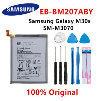 SAMSUNG Pôvodnej EB-BM207ABY Nahradenie 6000mAh Batéria Pre Samsung Galaxy M30s SM-M3070 Mobilného telefónu, Batérie+Nástroje