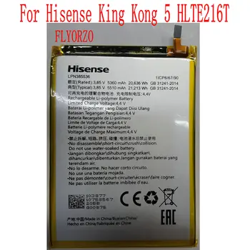 Zbrusu nový, originálny 5360mAh LPN385536 Batérie Pre Hisense King Kong 5 HLTE216T Mobilný Telefón